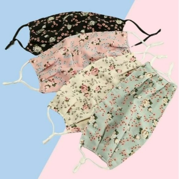 Nikkiwallflower Accessories - Floral Face Mask